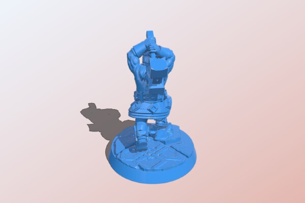 Dwarf with hammer | 3d print model