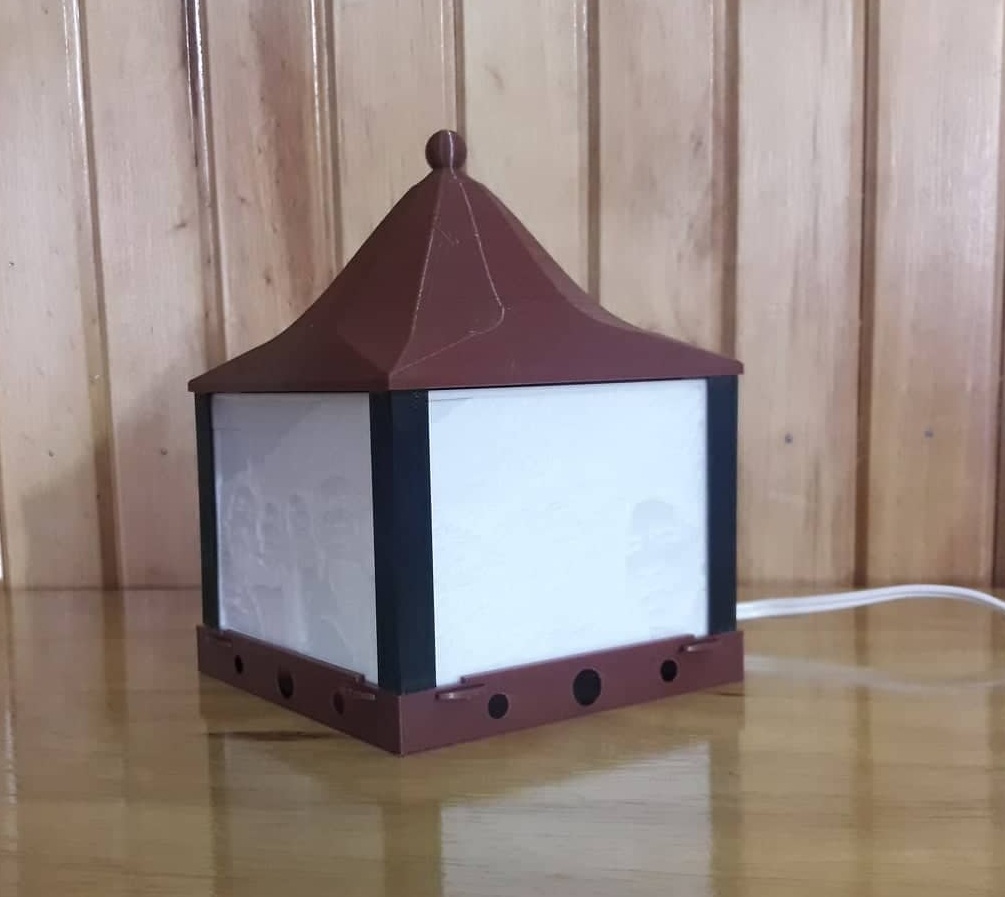 Lamp for lithophane (photography)