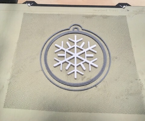 Floating Snowflake Ornament + 2 other designs | 3d print model