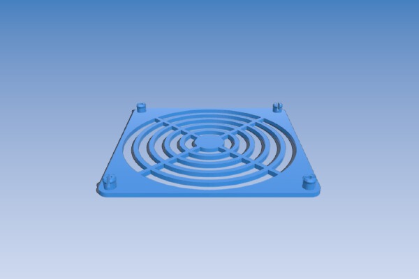 80mm Screwless Fan Guard | 3d print model