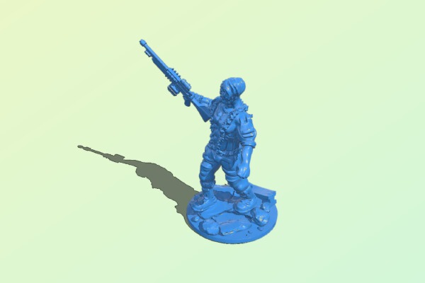 Cyberpunk Human 1 32mm _ 28mm | 3d print model