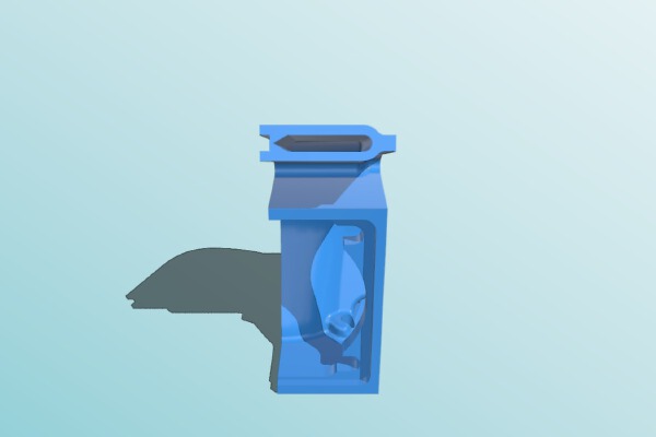 E3D Chimera or Cyclops Filament Cooling 30mm Fan Shroud | 3d print model