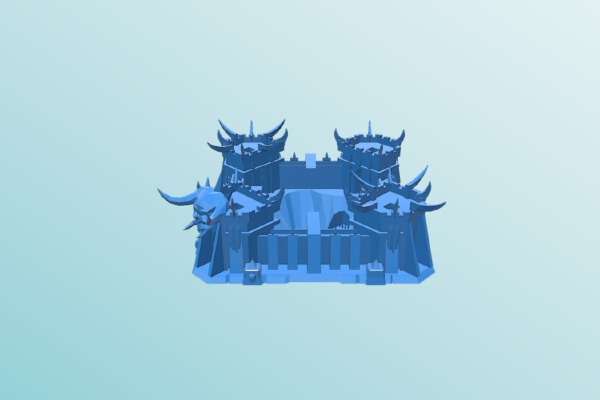 chaos dungeon fortress - terrain | 3d print model