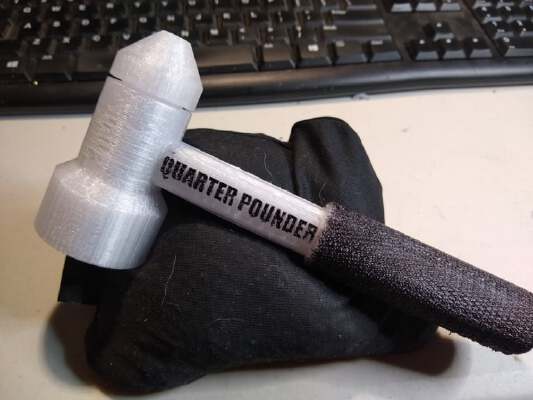 Hammer - Mallet - The Quarter Pounder | 3d print model