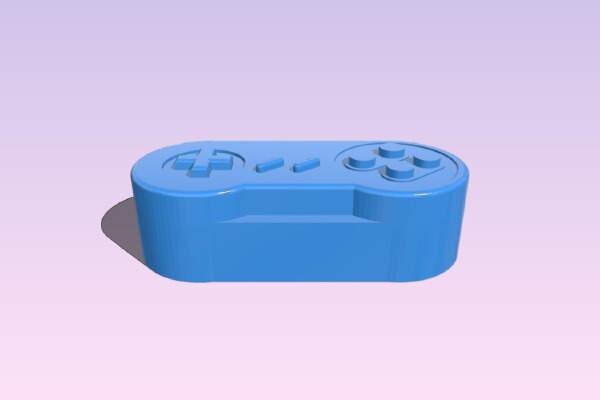 SNES Controller Keycap (Backspace) | 3d print model