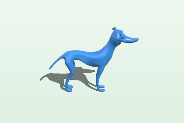 Little santa helper dog | 3d print model