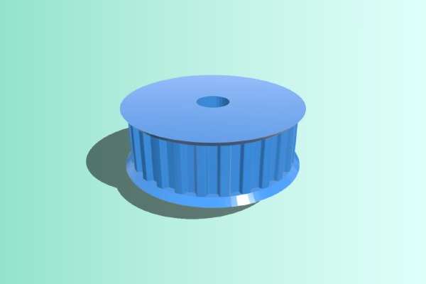 T5 13 dents shaft 8mm | 3d print model