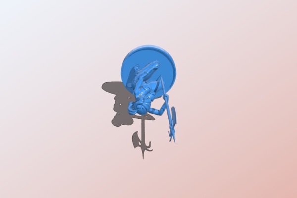 Barbarian girl 2 | 3d print model