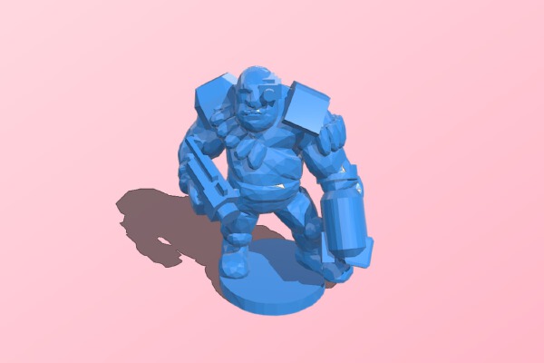6mm Ogryn Leader | 3d print model