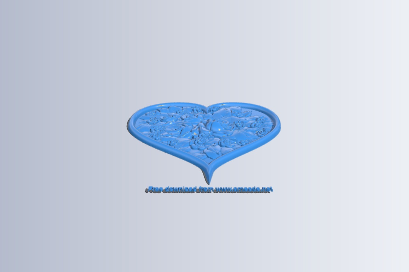 Rose heart pattern