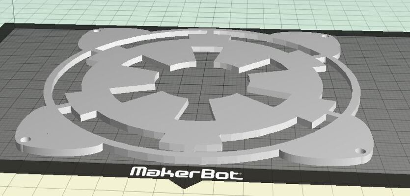 imperial fan grid_guard 140mm | 3d print model