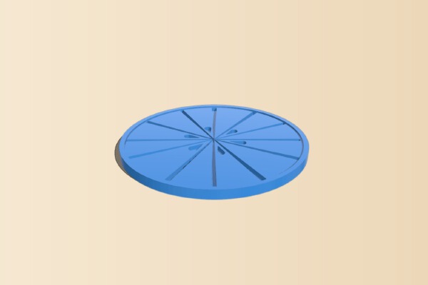 Citrus Slice Coaster | 3d print model
