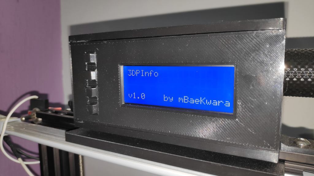 3DPInfo - 3D Printer and filament INFO Display