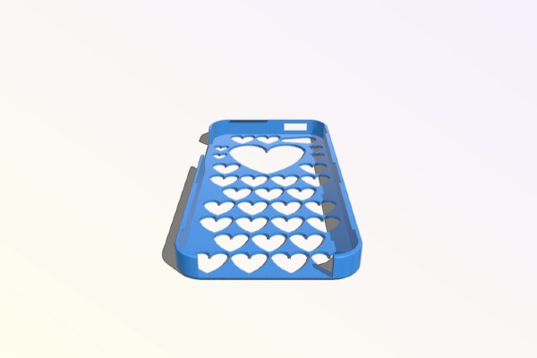 Iphone 5s heart case | 3d print model