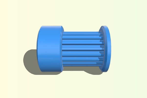 Stepper Motor GT2 Timer Pulley (20 teeth, 12mm belt width, 8mm bore) | 3d print model