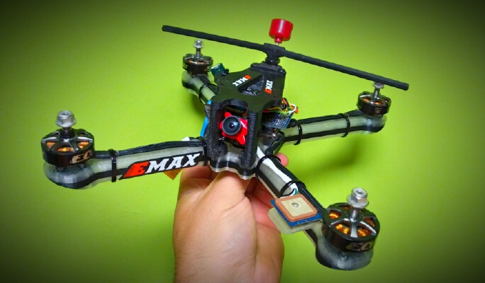 Drone Racer_long 6" slightly stretched | 3d print model