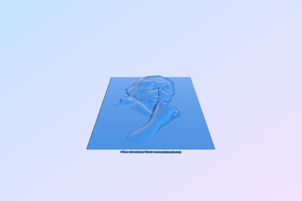 Woman saying shhh | 3d print model