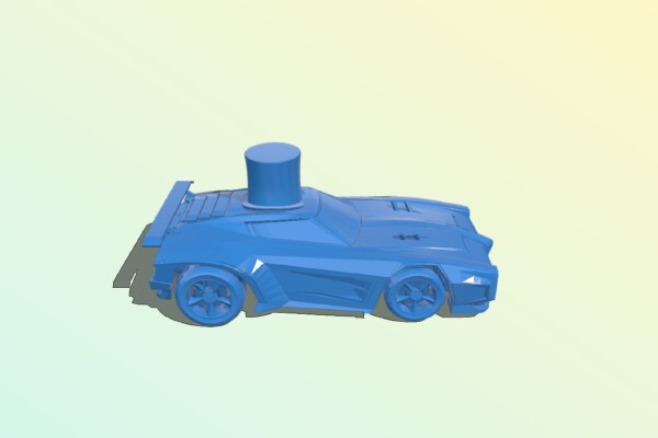 Car in hat | 3d print model