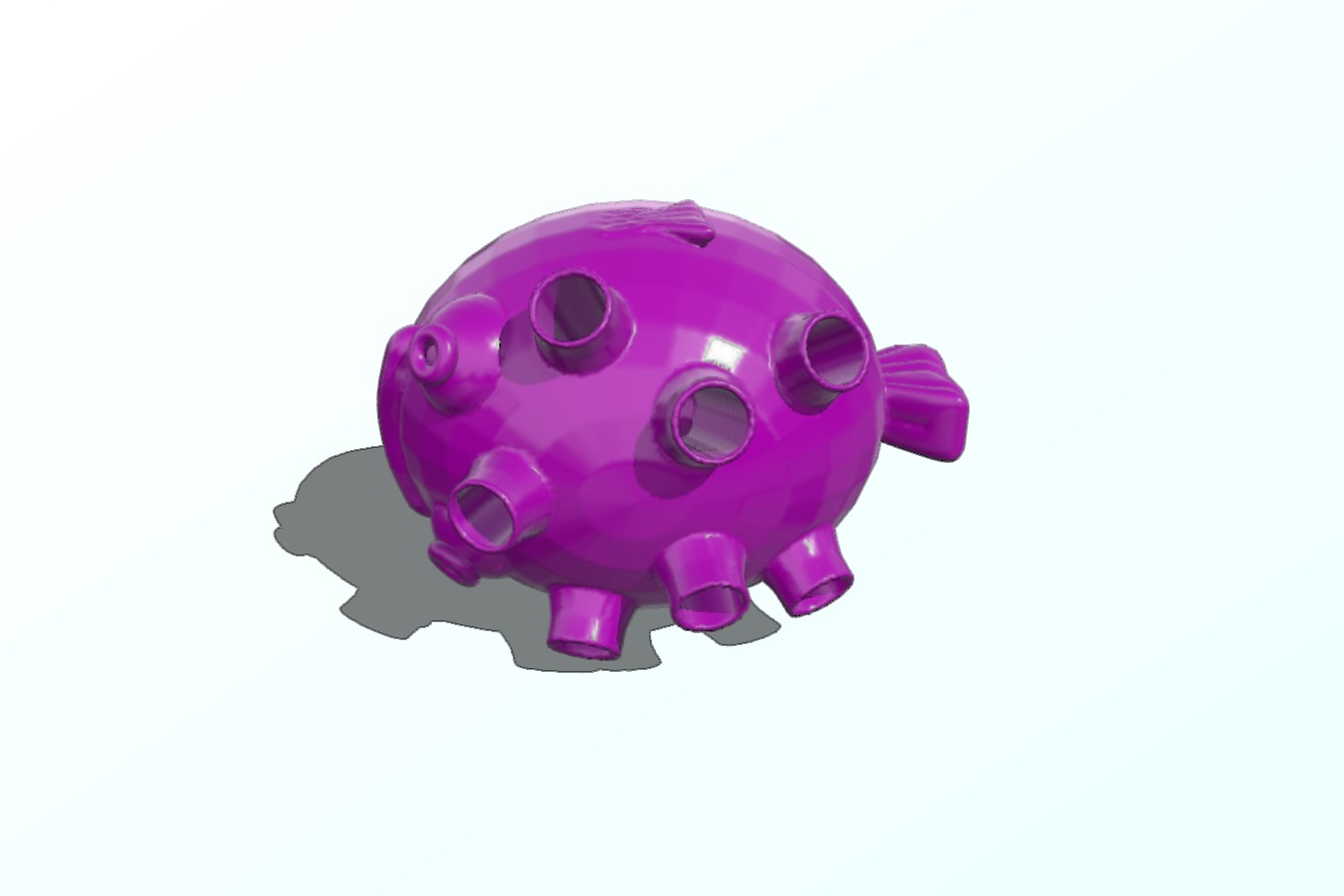 Blowfish Pencil Holder Repaired