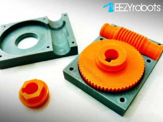 Worm gearbox 1:60 | 3d print model