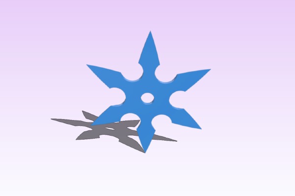 Throwing Star (Ninja star) | 3d print model