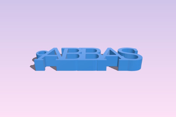 abbas Keychain | 3d print model