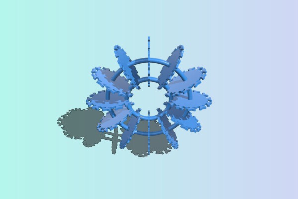 POE Vortex Coil (Rodin Coil) | 3d print model