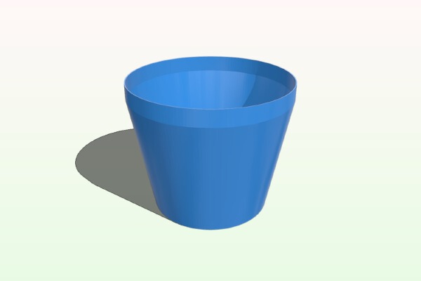 Minimal 4 Inch Planter Pot | 3d print model