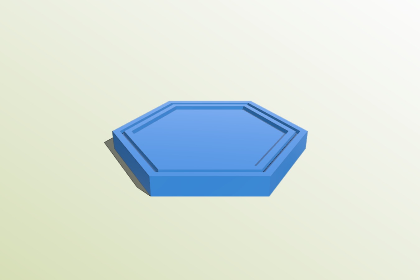 Hexagonal badge base