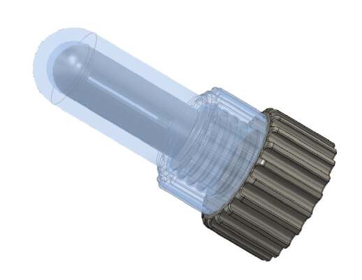 Grease _ lube injector with cap for LM8UU _ LM8 _ LBBR (8mm) and LM10UU _ LM10 (10mm) linear bearings | 3d print model