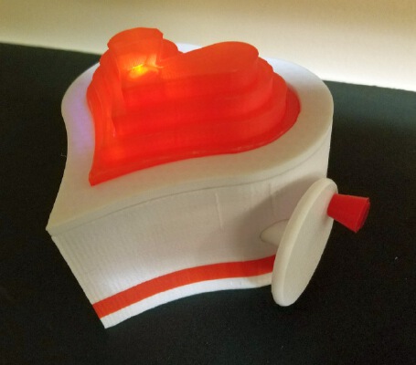 HeartThrob LED Valentine | 3d print model
