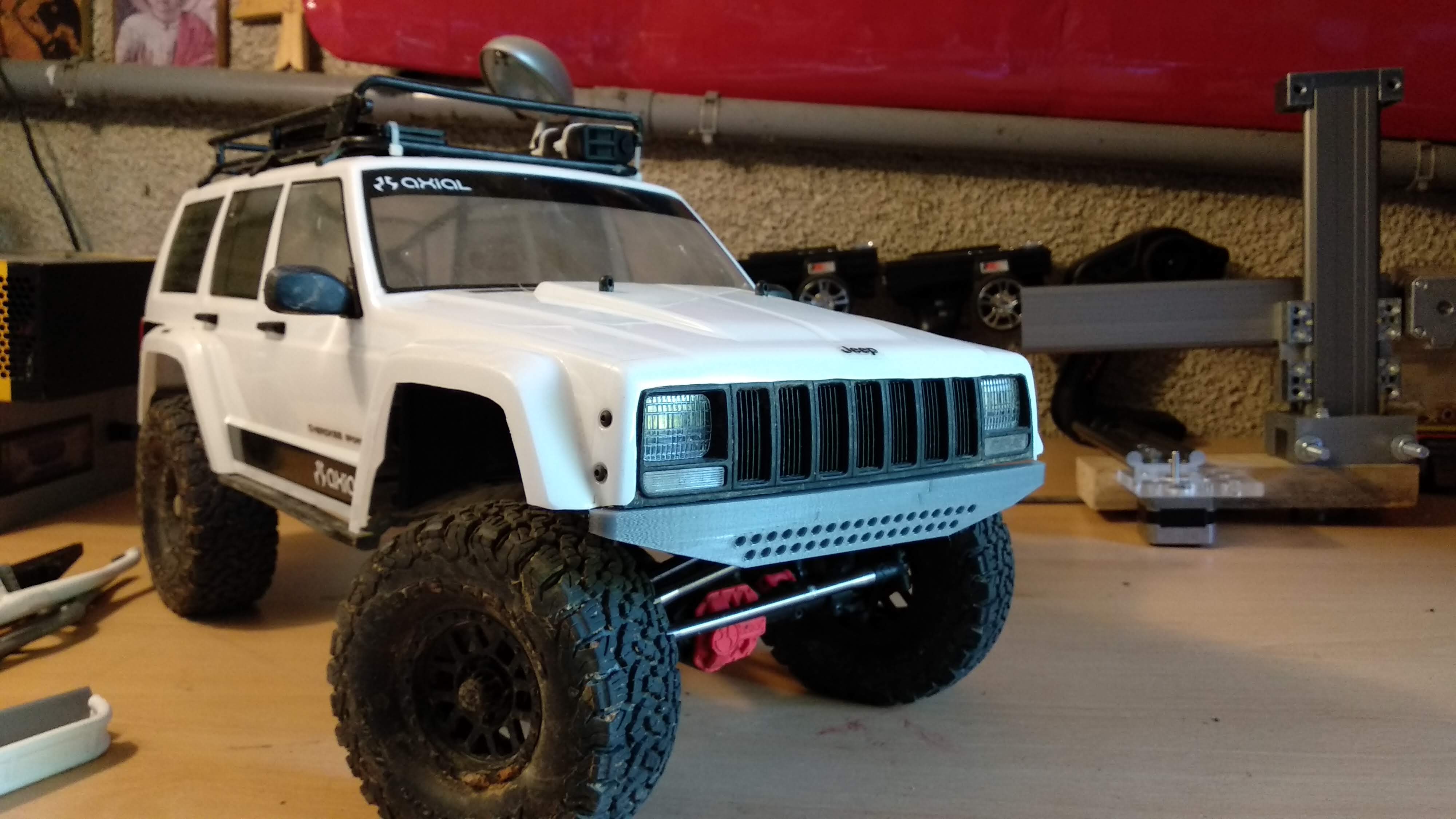 NEW bumper AXIAL SCX10 II (2) (AX31392 and AX31393 substitute)