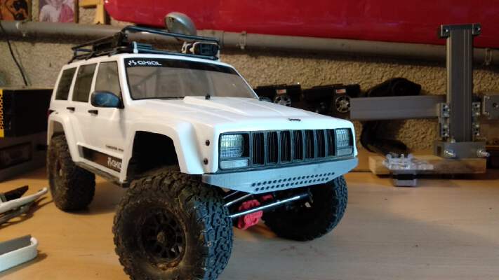 NEW bumper AXIAL SCX10 II (2) (AX31392 and AX31393 substitute) | 3d print model