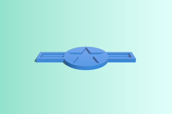 Classic Air Force Logo | 3d print model