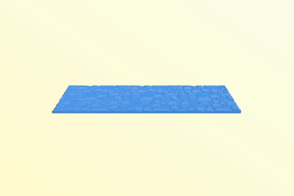 Cobblestone road for tabletop war games | 3d print model