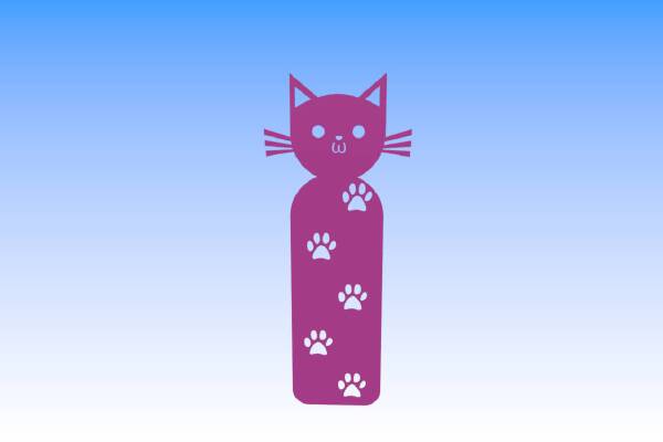 Cat Bookmark | 3d print model
