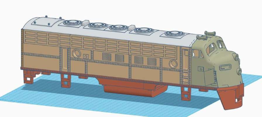G-scale F7,  F7-A Body | 3d print model