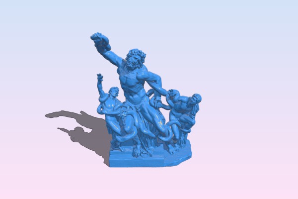 The Laocoon Goup (restored & high detail) | 3d print model