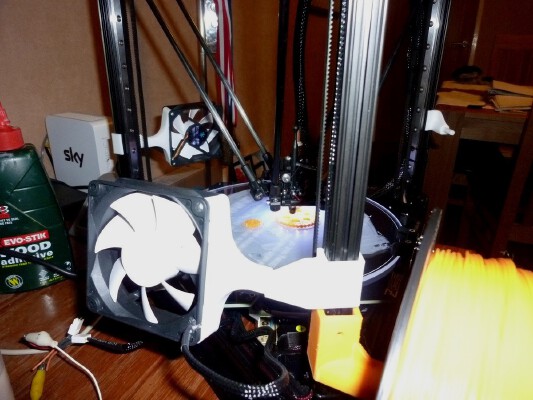 Kossel Pro 80mm Fan Mount | 3d print model