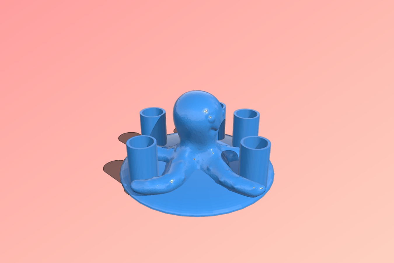 Octopus pen holder