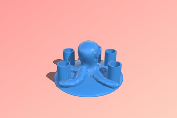 Octopus pen holder | 3d print model