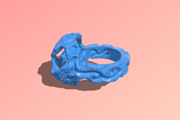 Halloween Ring - low poly | 3d print model