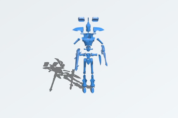 revenant titan - eldar - exploded | 3d print model