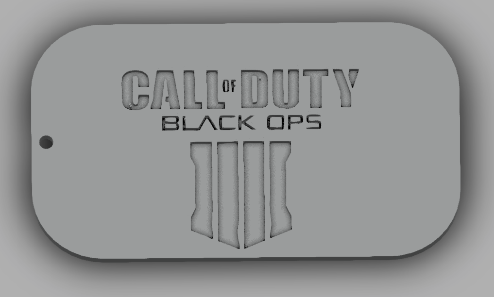 COD4 Dogtag Keychain