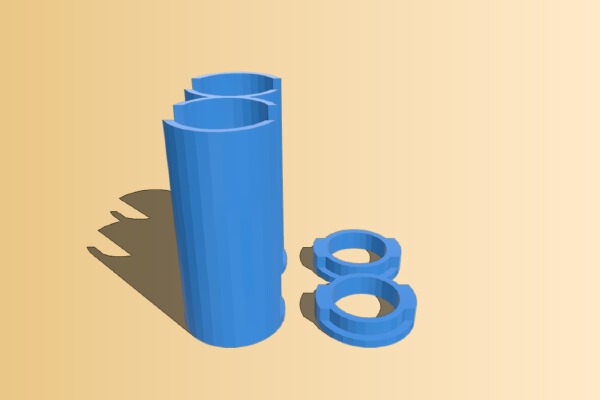 US Nickel double tube | 3d print model