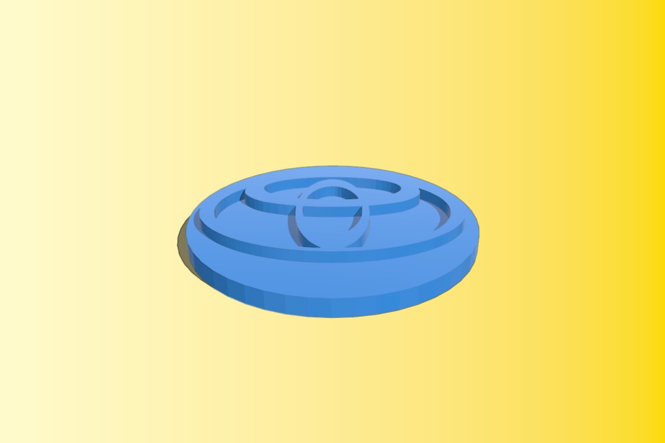 Toyota logo wheel centre cap (positive)