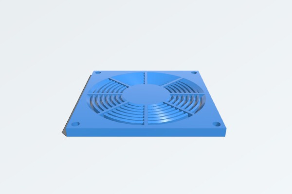 80mm Fan Filter 1mm | 3d print model