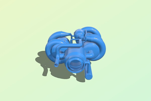 Pachacuti Mk.1.1 FF Rocket Engine | 3d print model
