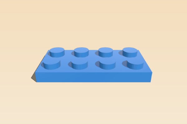 Lego low brick | 3d print model