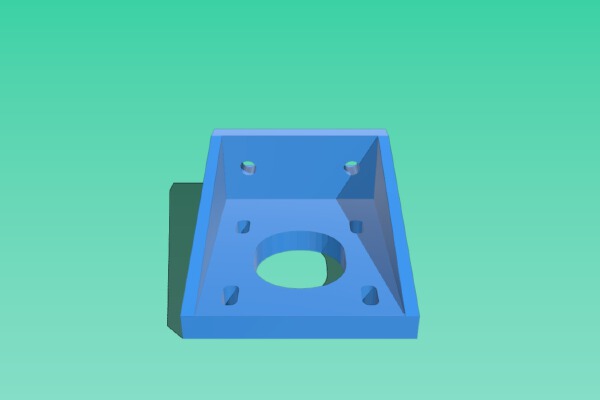 NEMA 17 Motor Bracket for 2020 or 2040 | 3d print model